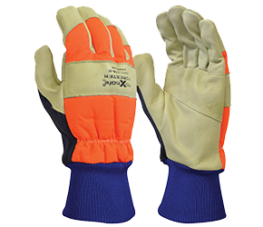 MAXISAFE GLOVES FORESTER CHAINSAW HI-VIS COWHIDE M 